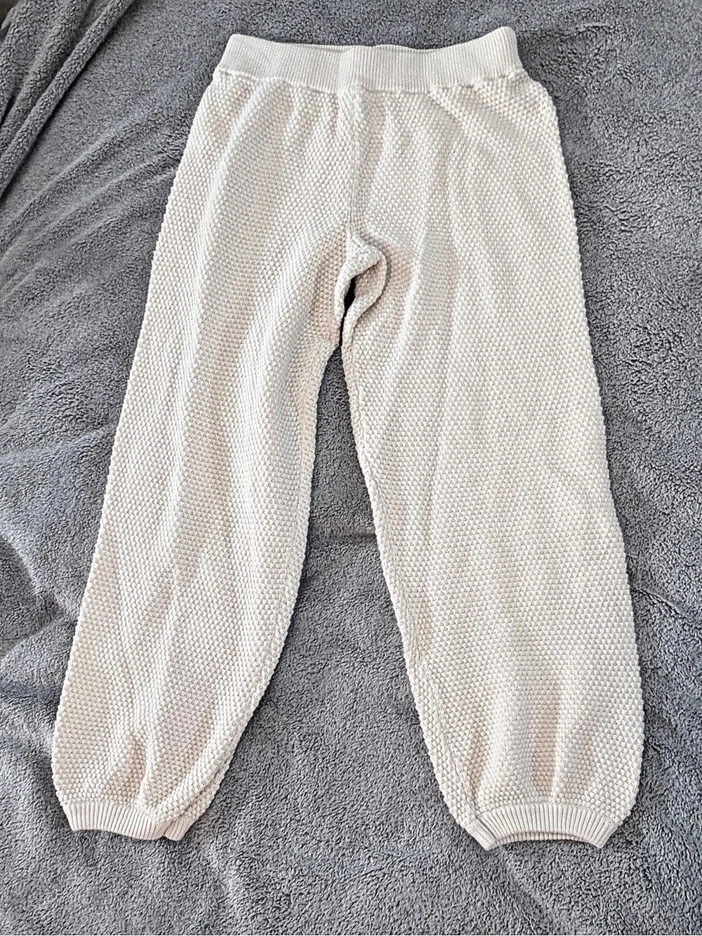 Free People Beach Hailee Knit Jogger Pants Women's XS Sand Beige